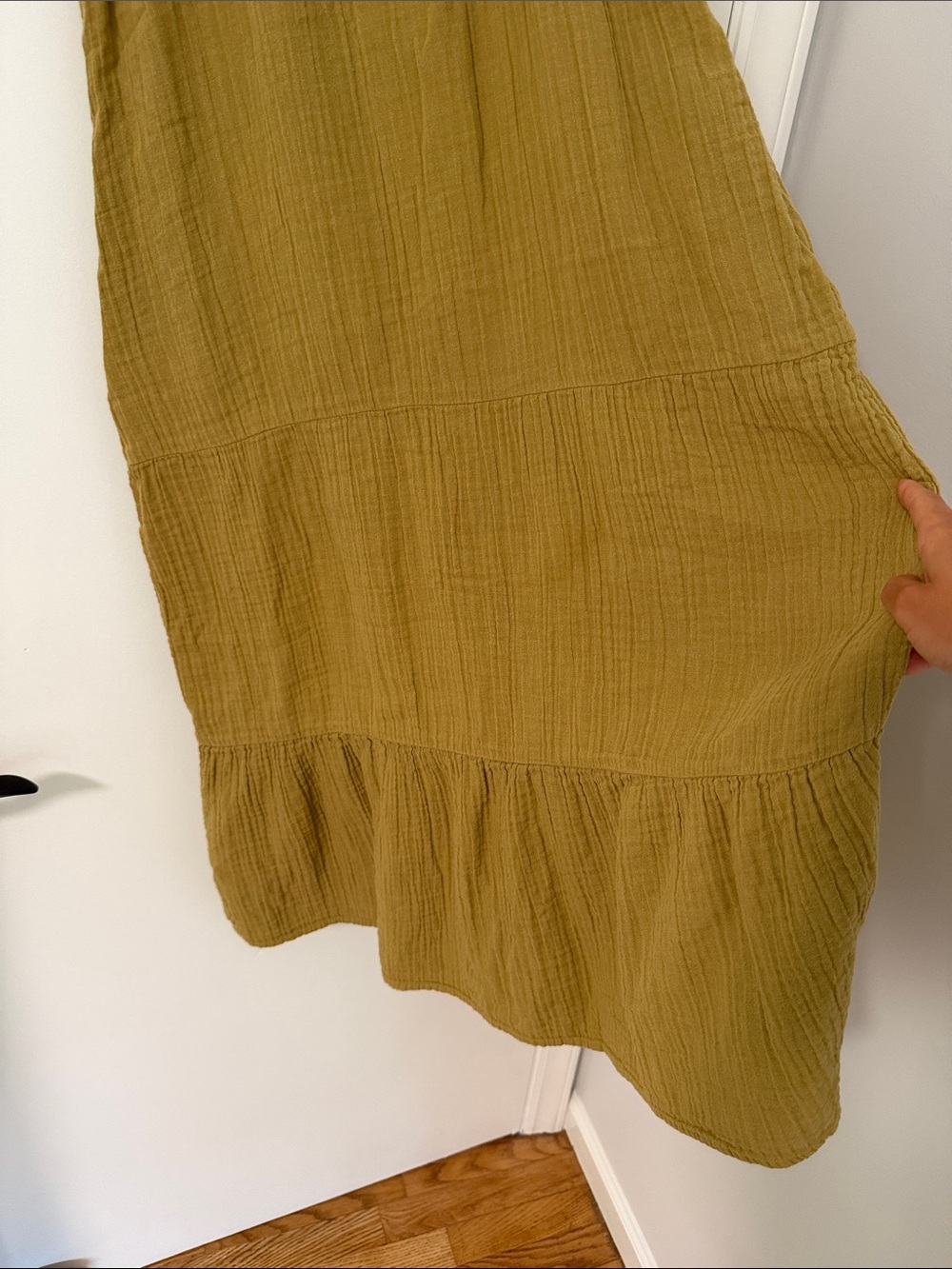 Pact Organic Cotton Gauze Tiered Midi Dress - Picture 4 of 13